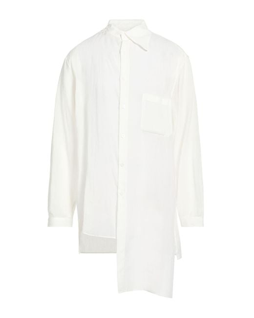Yohji Yamamoto White Shirt Cellulose for men