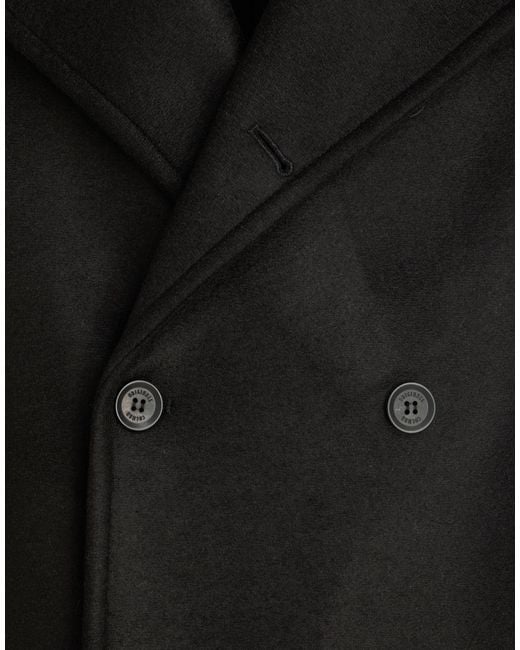 Colmar Black Coat Polyester, Acrylic, Virgin Wool, Elastane for men
