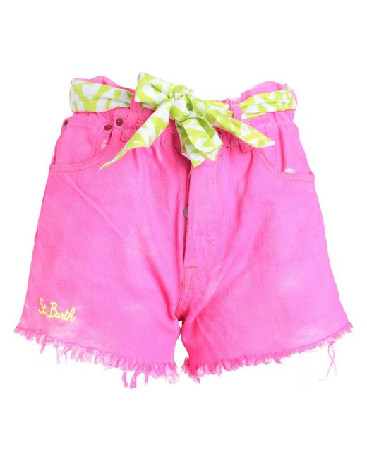 MC2 SAINT BARTH & LEVI'S Pink Arizona Denim Shorts Cotton