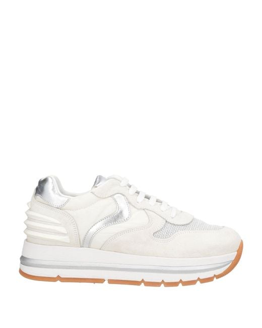 Voile Blanche White Maran Light Sneakers Leather, Textile Fibers