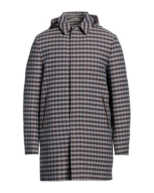 Paoloni Gray Overcoat & Trench Coat for men