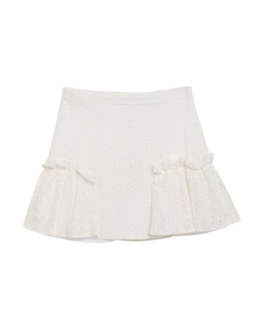 Amen White Mini Skirt