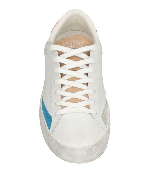 Crime London White Sneakers Leather for men