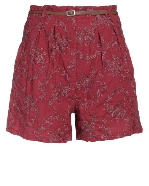 Haveone Red Shorts & Bermuda Shorts