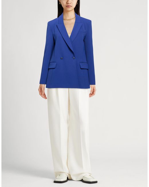 Blugirl Blumarine Blue Blazer Polyester, Elastane