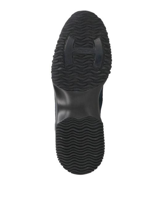 Hogan Blue Interactive Sneakers Leather, Textile Fibers