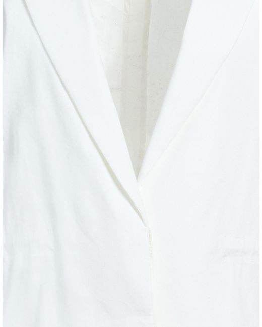 Rag & Bone White Blazer Linen, Viscose, Elastane
