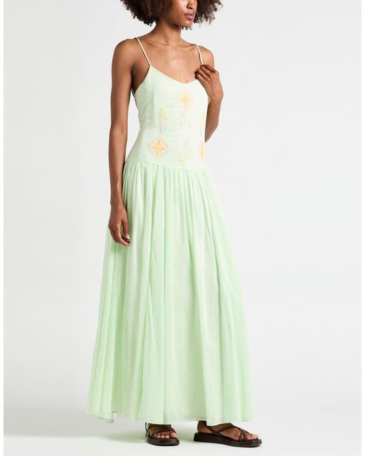 Forte_forte White Maxi Dress Cotton, Silk