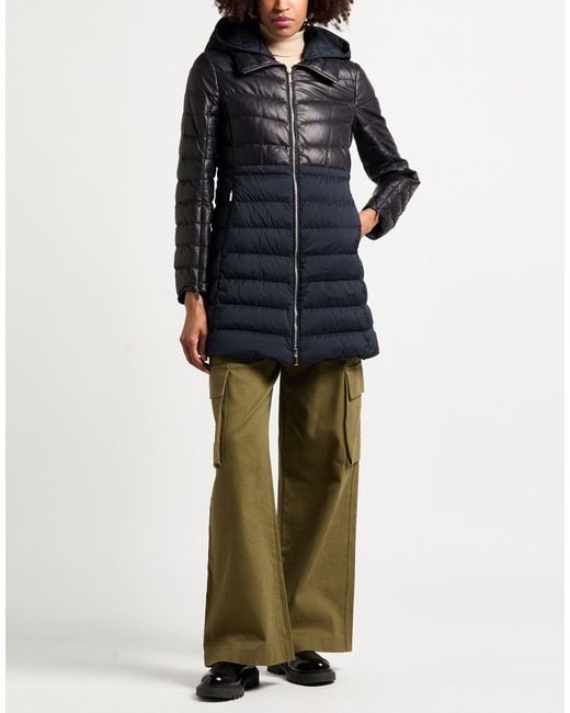 Moorer Black Midnight Puffer Leather