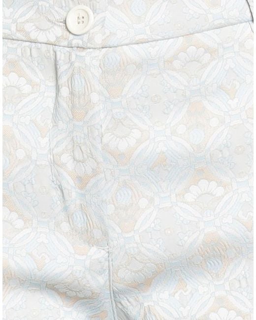 19.70 Nineteen Seventy White Pants Polyester, Polyamide, Elastane