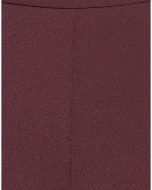 ALESSIA SANTI Purple Pants Polyester, Elastane