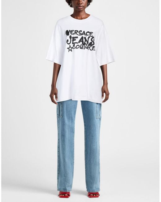 Versace Jeans Couture White T-Shirt Cotton