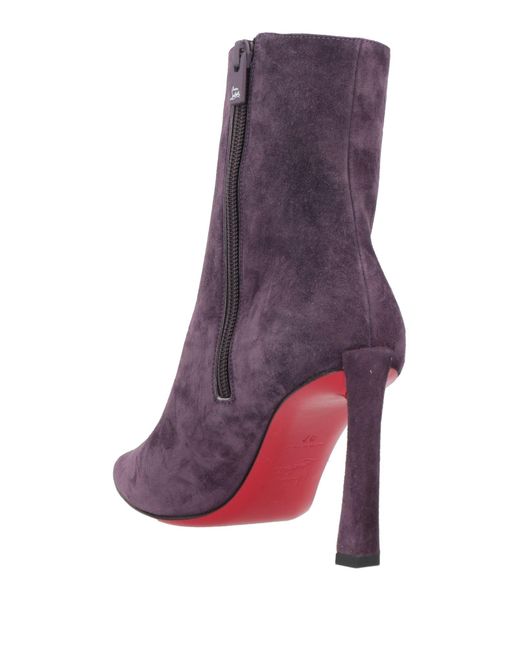 Christian Louboutin Purple Ankle Boots