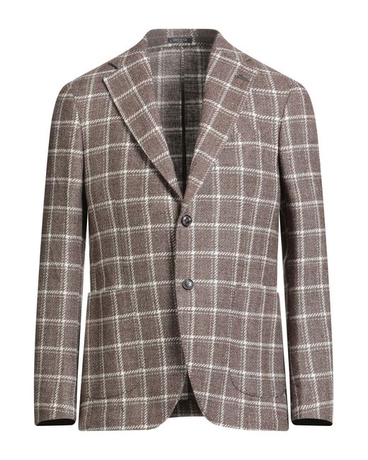 BRERAS Milano Brown Blazer Virgin Wool for men