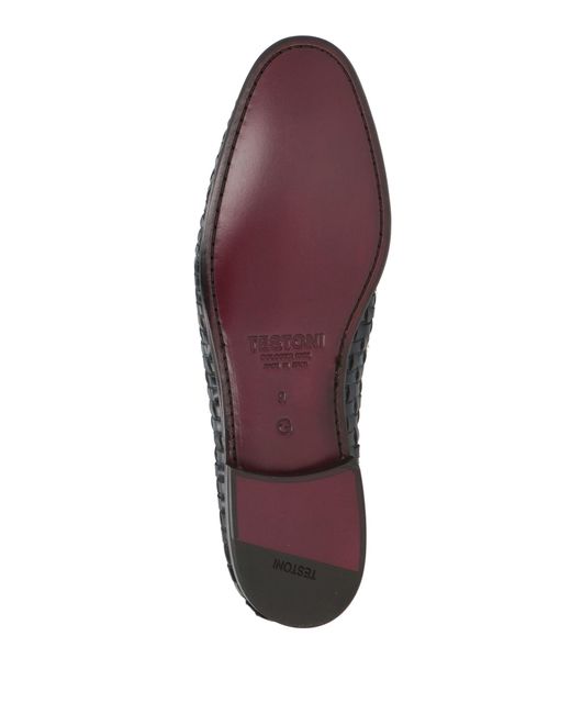 Testoni Gray Loafers Leather for men