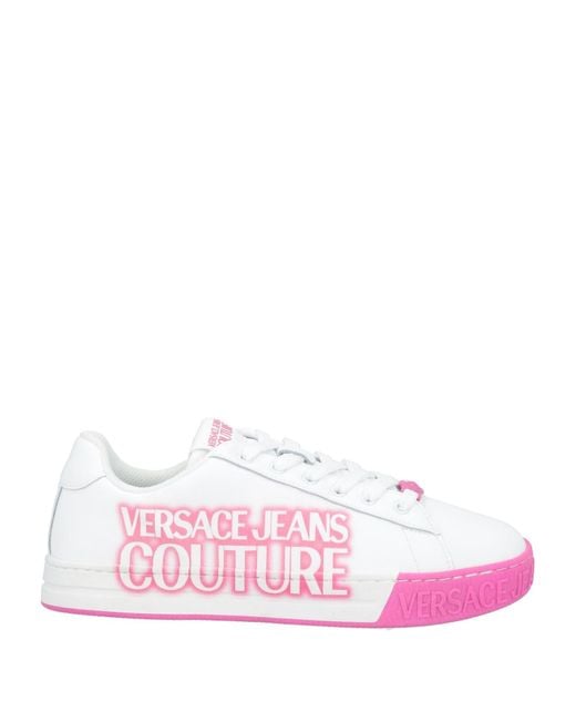 Versace Pink Sneakers Leather