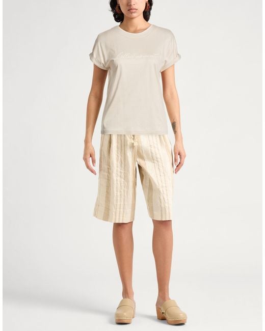 Eleventy White T-Shirt Lyocell, Cotton