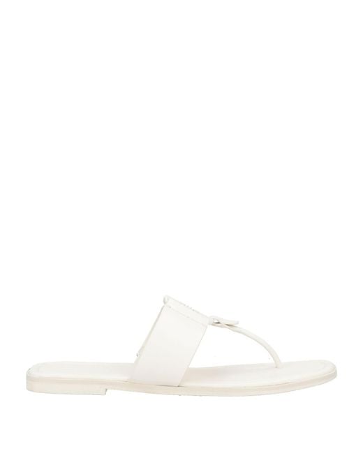 Tory Burch White Thong Sandal