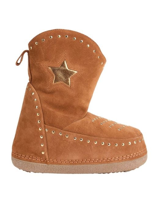 Inuikii Brown Ankle Boots