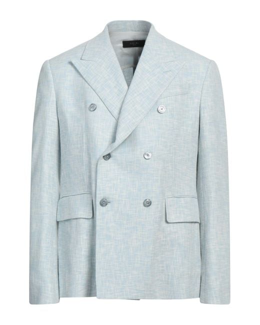 Amiri Blue Sky Blazer Wool, Cotton, Polyamide for men