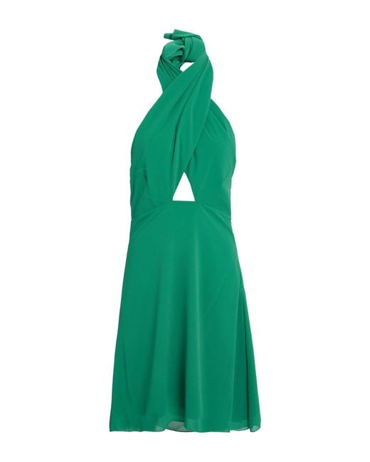 Rebel Queen Green Mini Dress Polyester