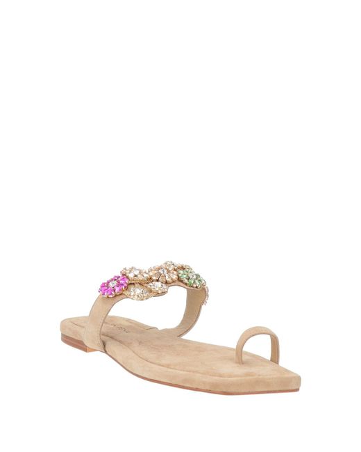 Alma En Pena. Pink Thong Sandals