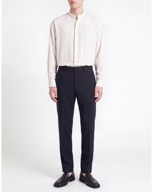 Lardini Blue Midnight Pants Polyester, Wool, Elastane for men