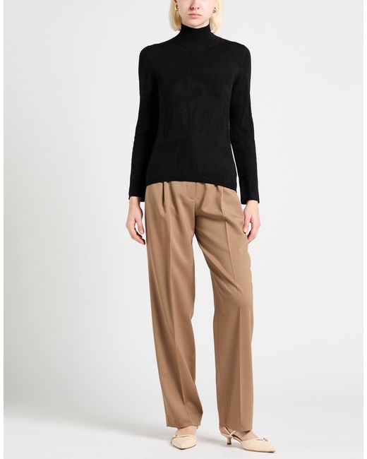 Gran Sasso Black Per Mocerino 1949 Turtleneck Virgin Wool