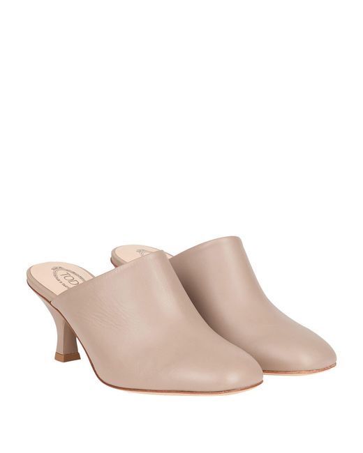 Tod's Pink Mules & Clogs Leather