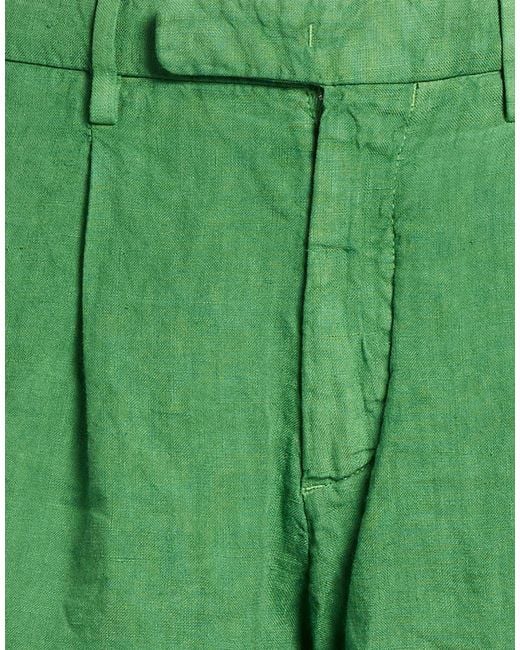 Boglioli Men's Green Shorts & Bermuda Shorts Linen