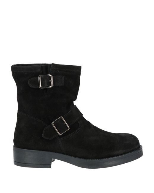 Nila & Nila Black Ankle Boots Leather