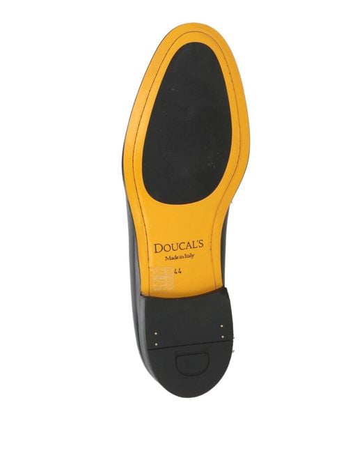 Doucal's Black Loafers Leather for men