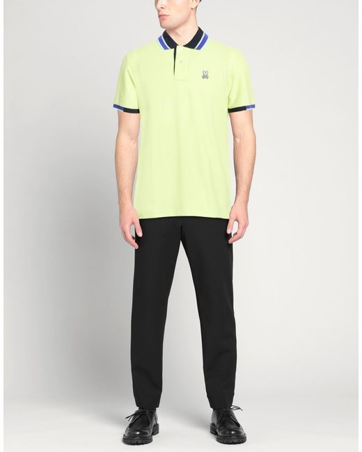 Polo Psycho Bunny de hombre de color Yellow