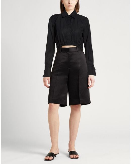Max Mara Black Shirt Cotton