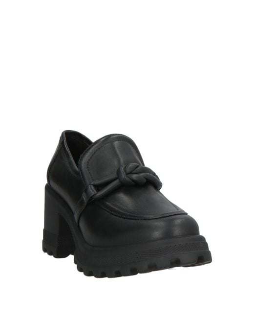 Voile Blanche Black Loafers