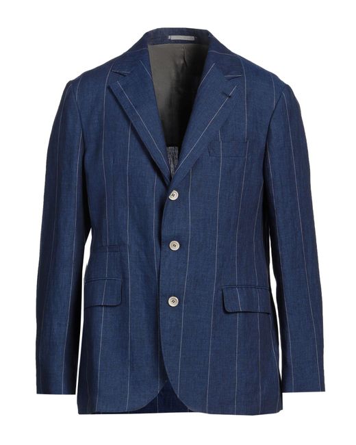 Brunello Cucinelli Blue Blazer for men