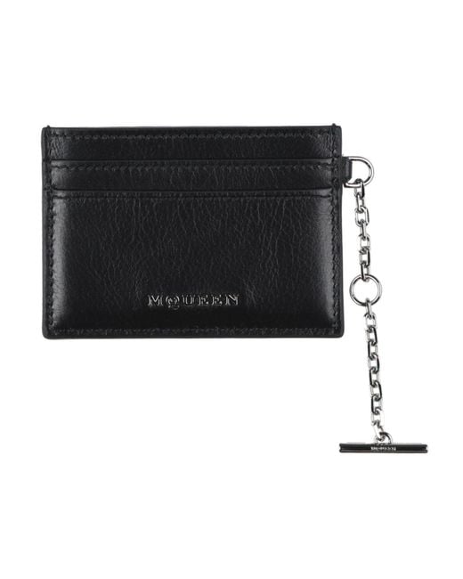 McQueen Black Cardholder for men