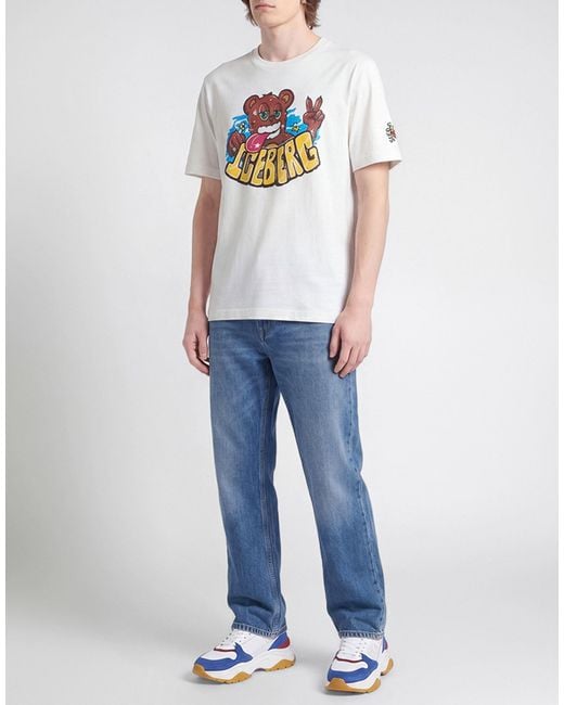 Iceberg White T-Shirts for men