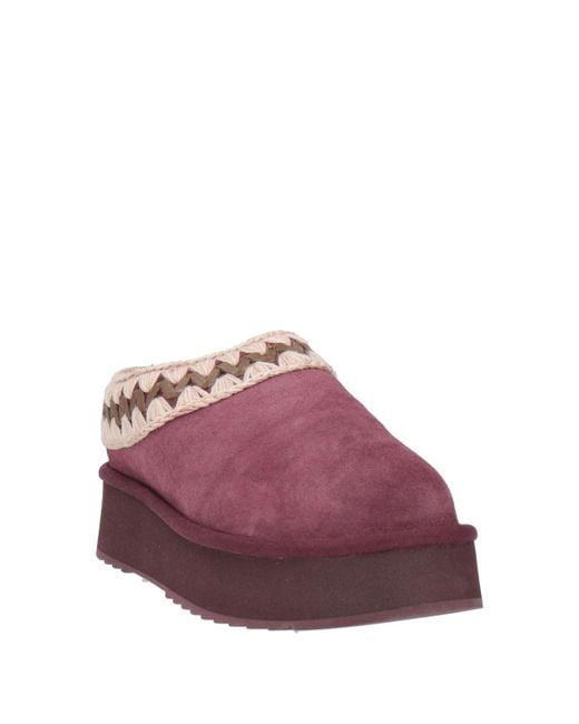 Mou Purple Mules & Clogs