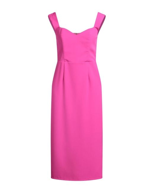 ACTUALEE Pink Midi-Kleid