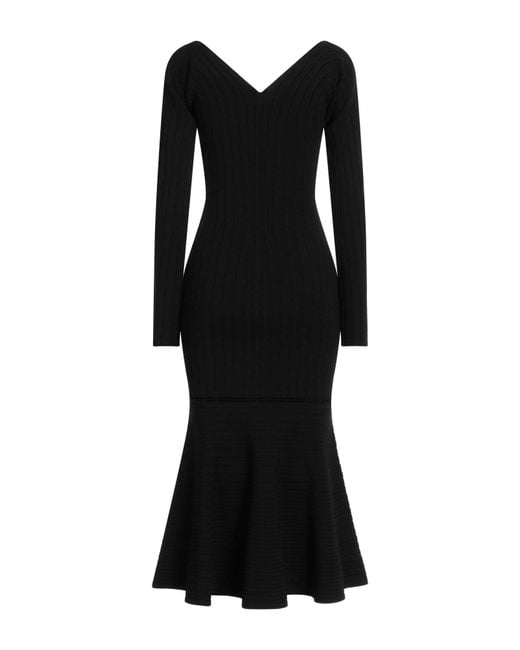 Victoria Beckham Black Midi Dresses