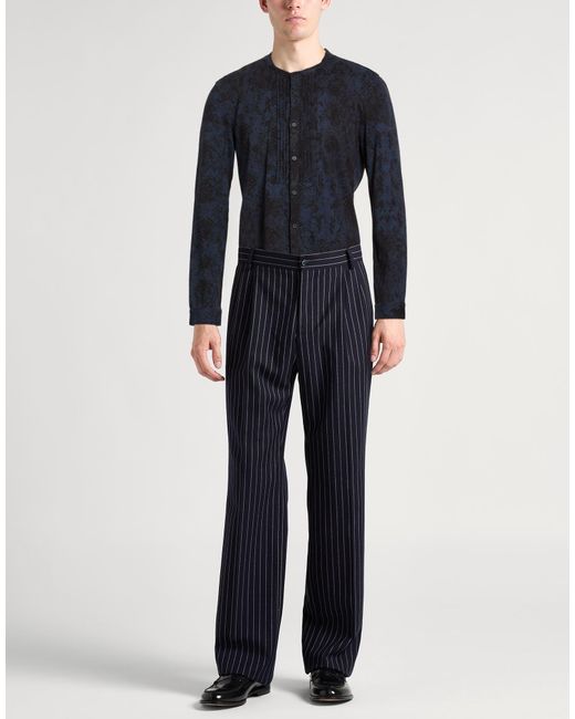 John Varvatos Blue Midnight Shirt Cotton, Polyester for men