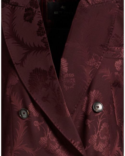 Etro Purple Blazer Viscose, Wool