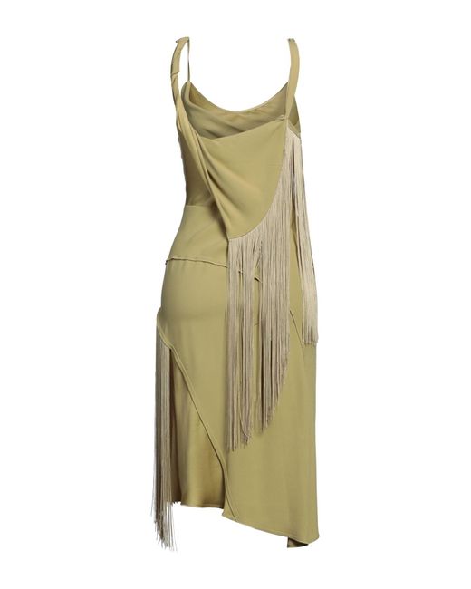 Victoria Beckham Green Midi-Kleid