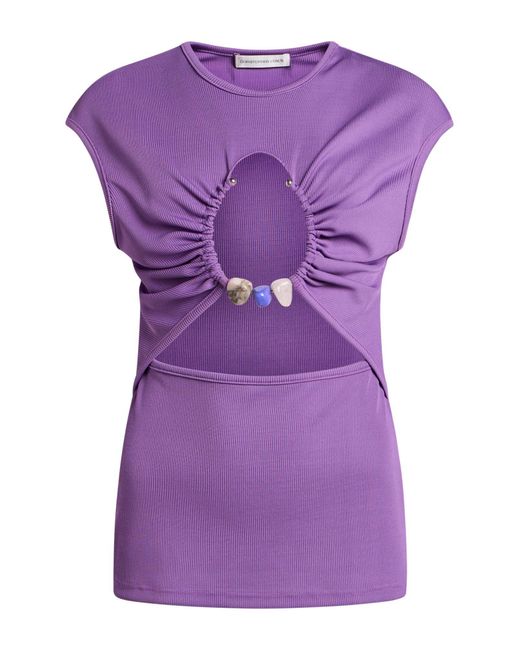 Christopher Esber Purple Top Polyester, Elastane