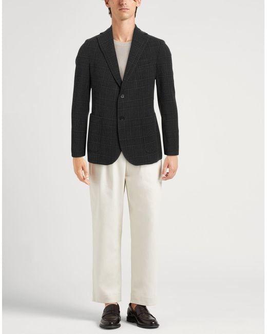 Circolo 1901 Black Blazer Wool, Elastane for men