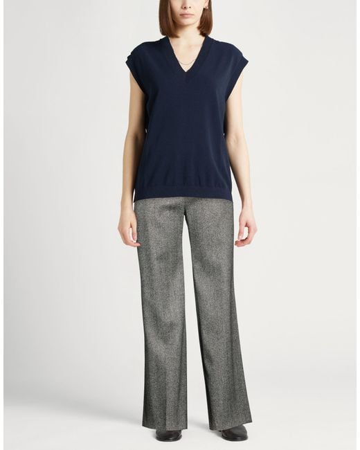 Ermanno Scervino Gray Pants Virgin Wool, Wool, Polyamide, Elastane