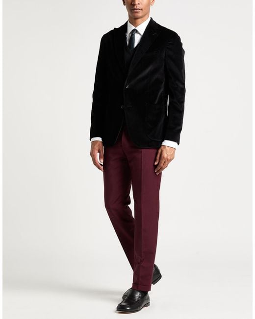 Boglioli Black Blazer Cotton, Elastane for men