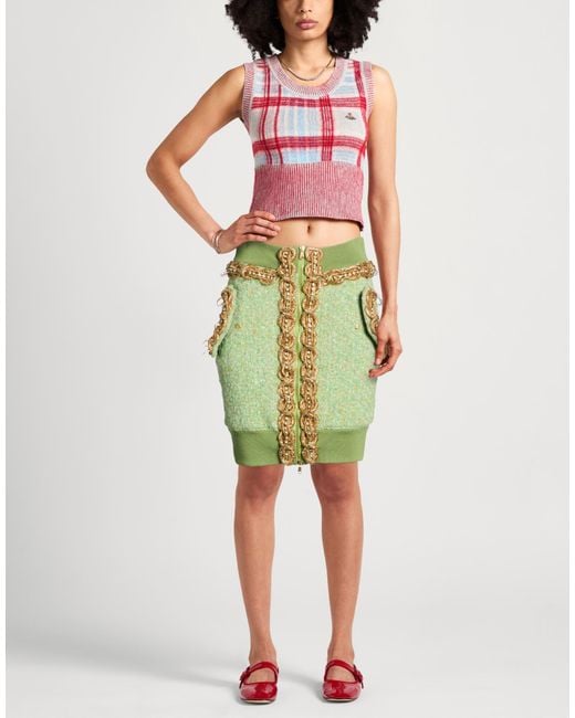 Moschino Green Mini Skirt