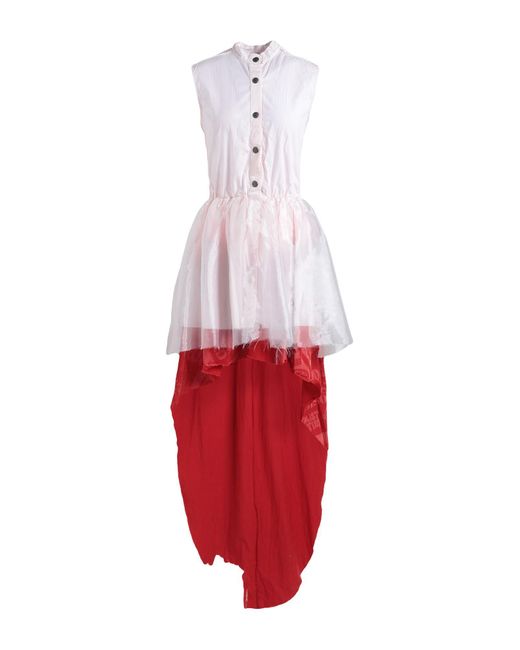 Massimo Sabbadin Red Light Mini Dress Cotton
